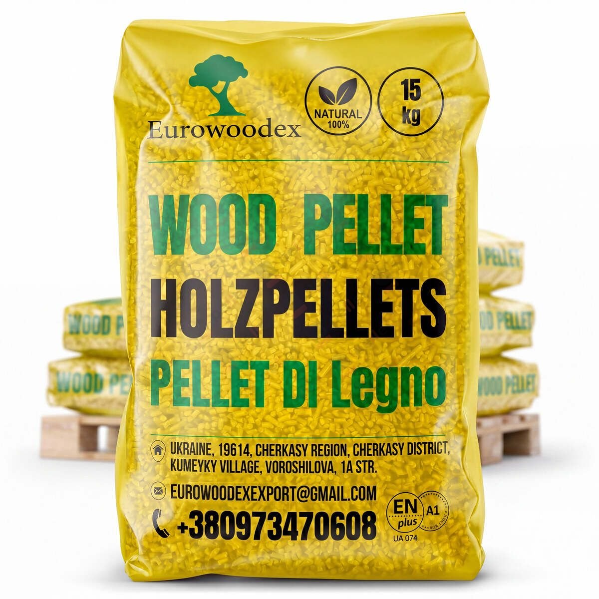 Pellet drzewny Eurowoodex 975kg - obrazek 2